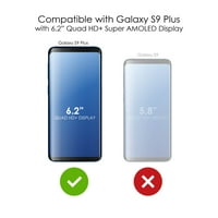 Distinconknk Clear Shootofofofoff Hybrid futrola za Samsung Galaxy S9 + Plus - TPU BUMPER Akrilni zaštitni