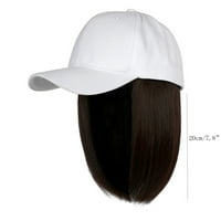 Bejzbol kapa sa ekstenzijama za kosu ravna kratka bob frizura uklonjiva petika za žene za ženu Girl