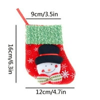 Veki Tree Holiday Fashic Božićni ukras Poklon pribor Božićne čarape Pokloni Bag Dekoracija i viseći