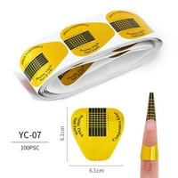 Tipovi za nokte za nokte Produženi obrasci Vodič za papir DIY alat akril UV gel ekstenzije 100