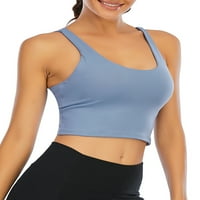 Žene Ladies Yoga prsluk majica bez rukava sportski BRA aktivni habanje vrhovi teretane za vježbanje