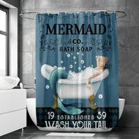 Ljepota modernu tuš zavjesu Lijepa zavjesa od tkanine, vodootporan za dekor toaletne kade sa kukom