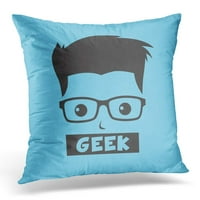 Prilagođeni geek nerd geeky crtica za crtani listulicu za jastuk za jastuk