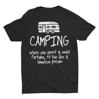 Smiješna majica kampiranja, kamperi