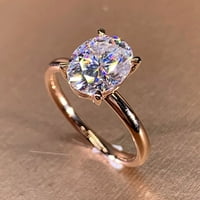 Verpetridure Dame Diamond Creative Oval Diamond Ring nakit Ladies Fashion Diamond Modni kreativni dijamantni