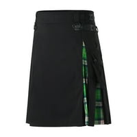 Pantalone za muškarce rade casual slim fit škotski stil natkriveni suknji pantalone za suknje