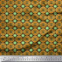 Soimoi zelena baršunasta tkanina geometrijska zvijezda Geometrijska dekorska tkanina Široka