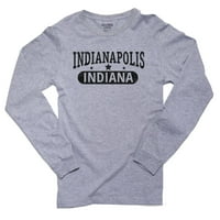 Trendy Indianapolis, Indiana sa zvijezdama Muška majica s dugim rukavima