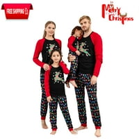 Božićne pidžame za obitelj, pidžame za žene muškarci za djecu