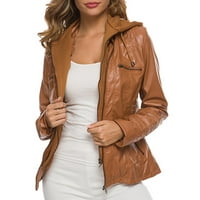 Vivianyo HD ženski kaputi jakne na prodaju i čišćenje Ženski modni casual sa kapuljačom patent s kapuljačom