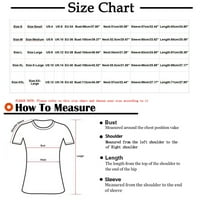 Zunfeo casual vrhovi za žene Trendi labavi fit grafički T košulje udobne slatke pogranice s dugim rukavima