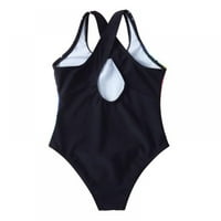 Baywell Girls jednodijelno kupaće kupaće kupaće kupaće odijelo duge tankini za sunčanje crna 8-12Y