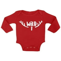 Newkward Styles Wild BodySuit za dječaka 1. B-Dnevna bod za djecu za baby Funny Wildlife Newborn Outfit