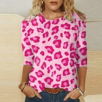 Majice za žene Trendy Valentines Day Love Majica Ispis Tree Holiday Graphic Tee Tops Ženske majice