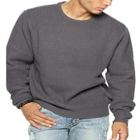 Colisha Ugodan posao pleteni džemperi za mens casual debeli pulover Labavi dugi rukav džumbači mornarice