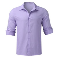 Dugi rukav za muškarce Modni muškarac Ogrlica s dugim rukavima T-majica Ljetna ispis bluza za bluzi