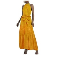 Ženske haljine Žene Ljeto Dot & Cvjetni print Boho Duge haljine Večernja zabava haljina za plažu za