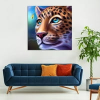Veličanstveni leopard s plavim očima slikanje: zapanjujuće divlje životinje umjetnosti za vaše zidove