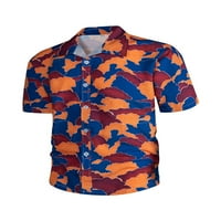 Majica majica majica majica down majica kratkih rukava bluza za plažu za odmor rever za vrat TEE narančasta