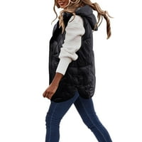 Ketyyh-CHN zimski kaputi za žensku jakna sa kapuljačom Zima puna jakna sa patentnim zatvaračem Otvorena