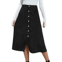 Rastegnuta suknja za ženska suknja s dugim suknjem čvrstog struka suknje za oblikovanje jednokratne