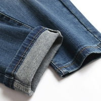 Hinvhai Muške hlače, muški krajnji nostalgični nostalgični nostalgični vitkini paans blue s)
