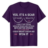 Tarkeek Forcerke za dojke za žene kratki rukav košulje kratkih rukava majica s blagoslovljenim rakom