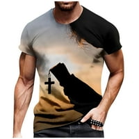 Muška majica za tiskanu majicu kratkih rukava s kratkim rukavima