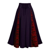 Mini suknja sa prorezom Kratke suknje za žene Women Plus veličina čipkasti patchwork High struk midi