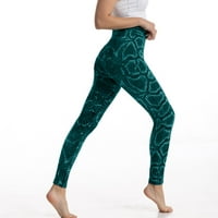 Xinqinghao joga hlače za žene hlače za žene elastične traperice gamaše Termički ispis imitacija traper