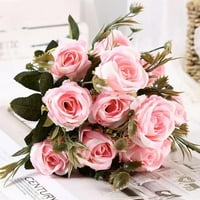 Vjenčani buket serija vjenčani bouquet imitacija cvijeća Buket sjedišta ruža tamno ljubičasto umjetno