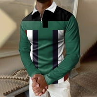 Muške ležerne majice s dugim rukavima Jesen Zimska košulja za vrat od tiskane majice TOP bluza
