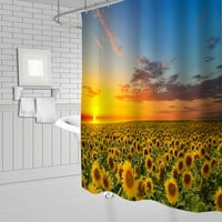 Suncover tuš za tuširanje Proljeće Ljeto cvjetno biljni krajolik Početna kupaonica Dekor poliesterska