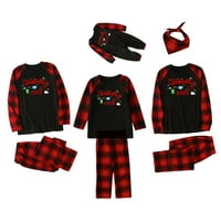 Lenago Božićne pidžame za dječji ispisani bluza vrhovi + hlače xmas božićni pidžami set za porodicu