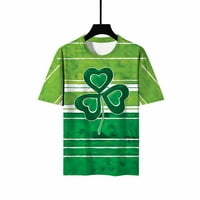Navijači za uklanjanje žena Žene irske Shamrock Tees St Patricks Dan majica Clover Grafički kratki rukovi