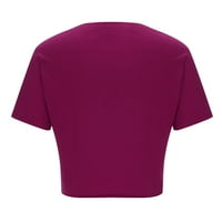 Weino majčin dan ženske bluze na vrhu na prodaju Ženski kratki rukav Basics Crewneck casual top pulover
