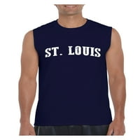 MMF - Muška grafička majica bez rukava, do muškaraca veličine 3xl - St. Louis