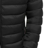 Muška jakna od pufline pufline plus veličine zip up grudi Dijamant dizajniran dugi rukav sa ovratnikom