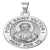 Papa Saint Victor I Religiozna medalja Veličina dime, srebra
