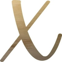 Nedovršeni jeftini drveni slovo X, Craft 20 '' visoka drvena slova abeceda
