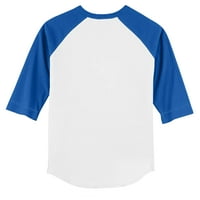 Omladina Tiny Turpap White Royal Toronto Blue Jays Volim Tata 3-rukav majicu Raglan