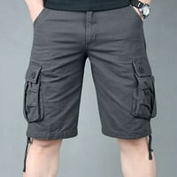 Muški teretni kratke hlače Pamuk opušteno lagano višestruke džepove kratke hlače na otvorenom Twill