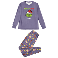 Porodica Podudaranje božićne pidžame Set Božićni tiskani dječji djeci-djeci-odrasli-kućni ljubimac 2-komadni gornji i hlače BodySuits Odjeća pidžama