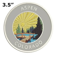 Lake Dock - Aspen - Kolorado 3.5 izvezena patch gvožđe ili šivati ​​ukrasne vez zakrpe - životinje prirode