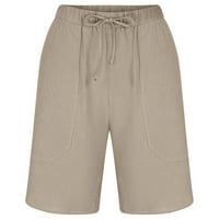 Yuwull muške pamučne kratke hlače Casual Classic Fit kratke ljetne kratke hlače sa elastičnim strukom