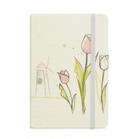 Windll Tulip House Greener Cvjetni bilježnica Službeni tkanini Tvrdo pokriće Klasični dnevnik časopisa