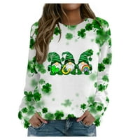 Muška šema St. Patricks Dan majica Comfy Bluzes Green Irski grafički tees Party Tops St. Patrick's Day