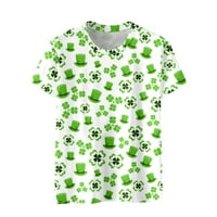 Wofedyo Thirts Majice za žene Top košulje kratkih rukava Okrugli vrat tiskani majica labava mekana dvostruka