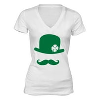 Xtrafly Widel St Patrick Day majica Nabavite šešir Shamrock Clover Irska ženska majica V-izrez