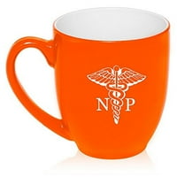OZ Velika bistro šoljara keramička kava čaj čaša staklena čaša NP medicinska sestra praktikant caduceus